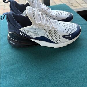 Nike Air Max 270 White and Blue Men's Shoes